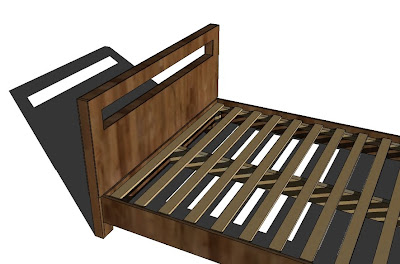 plans platform bed with headboard